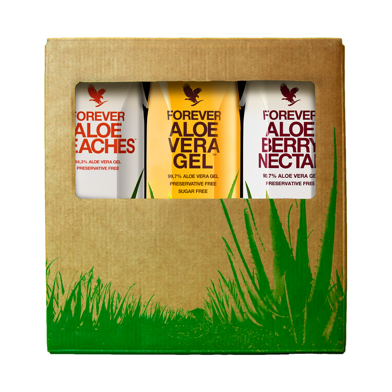 Tripack mix - Pulpe d'Aloe vera - Berry - Pêche