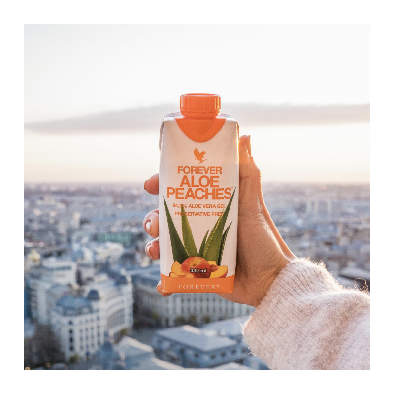 Forever Aloe Pêche 330 ml x 12